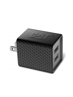 CAT-AC2USB-BLK - CAT® Dual USB AC Wall Adapter 3.4 Amp
