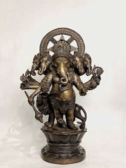 พระพิฆเนศ 5 เศียร หน้าตัก 9 นิ้ว (หมายเลข 24)