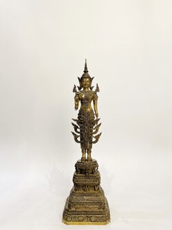 พระพุทธรูปปางห้ามญาติ ทรงเครื่องจักพรรดิ์ หน้าตัก 5 นิ้ว