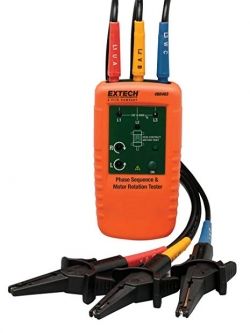EXTECH รุ่น 480403 เครื่องวัดลำดับเฟสแบบดิจิตอล Motor Rotation and 3-Phase Tester Tests phase sequence and motor rotation