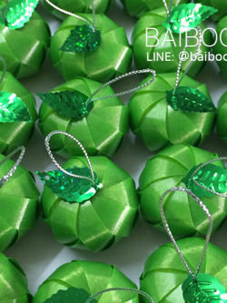 เหรียญโปรยทานส้ม สีเขียว 100 ชิ้น