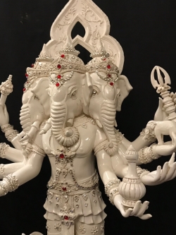 พระพิฆเนศ ปางตรีมุขคณปติ หน้าตัก 12 นิ้ว