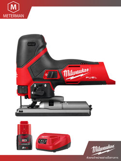 MILWAUKEE รุ่น M12 FJS-0 จิ๊กซอว์ไร้สาย 12 โวลท์ พร้อมเครื่องชาร์จและแบต 12V@2.0AH x 1 ก้อน