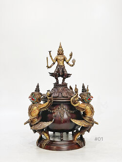 บาตรน้ำมนต์ พระนารายณ์ทรงครุฑ สูง 12 นิ้ว (#01)