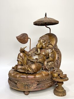 พระพิฆเนศ บรมสุข (ปางเสวยสุข) หน้าตัก 9 นิ้ว