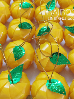 เหรียญโปรยทานส้ม สีเหลืองทอง 100 ชิ้น