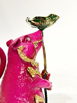 หนูมุสิกะ (ถือใบบัว วางกำยาน)