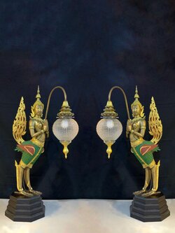 กินรีถือโคมไฟ (คู่)