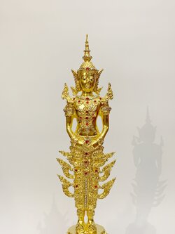 พระพุทธรูปปางถวายเนตร ทรงเครื่องจักพรรดิ์ หน้าตัก 5 นิ้ว