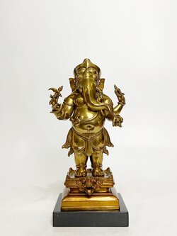 พระพิฆเนศ เทวรูปสรงน้ำ พระวินายักจตุรถีคเณศวร์ สูง 12 นิ้ว (หมายเลข6)