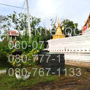 พิกัด วัดทอง บางประหัน อิฐตัวหนอน สีเขียว