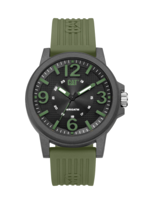 CAT Watches LF.111.23.133 Groovy Black / Military Green Caterpillar watches