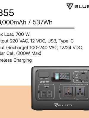 Bluetti EB55 Portable Power Station ความจุ 700W/537Wh
