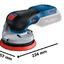 Bosch รุ่น GEX 18V-125 เครื่องขัดกระดาษทรายระบบลูกเบี้ยวแบบไร้สาย