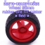 ล้อยาง 65mm rubber tire TT-Motor # Red # (1คู่)