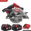 MILWAUKEE M18 CCS66-502 เลื่อยวงเดือนตัดไม้ไร้สายขนาด 7 1/4 นิ้ว หรือ 190 มิลลิเมตร แรงดัน 18 โวลท์ พร้อมเครื่องชาร์จและแบต 18V@5.0AH x 2 ก้อน
