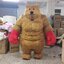 ชุดมาสคอตเป่าลม นักมวยหมี BoxingBear สำหรับผู้ใหญ่ 160-200 ซม.