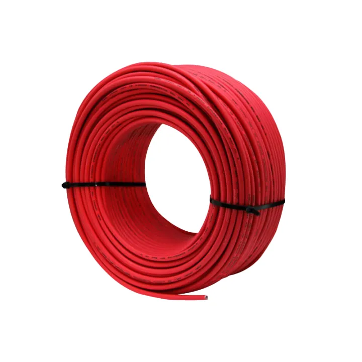 สายไฟ ยี่ห้อ HiView รุ่น T-PV Cable No.4 Red | สายไฟ PV Cable No.4, สีแดง 100ม. / ม้วนประกัน 20 ปี