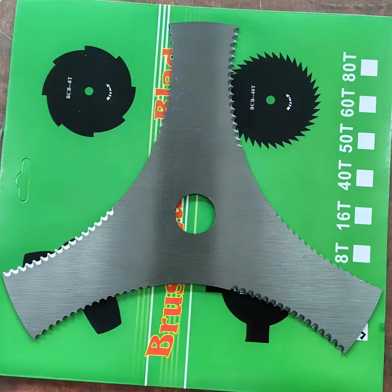 ใบมีดตัดหญ้า 3 ฟัน (ฟันเลื่อย)ขนาด 8.5 นิ้ว หนา 1.6 มิล